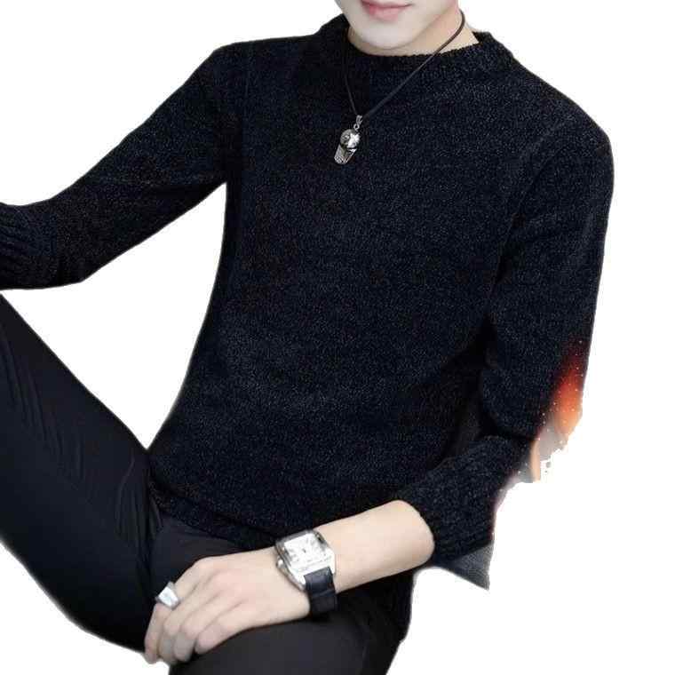 Tシャツ メンズ 長袖 秋冬 裏起毛 インナー ニット カットソー トップス 男性用 丸首 スリム 無地 普段使い 部屋着 あったか 暖かい