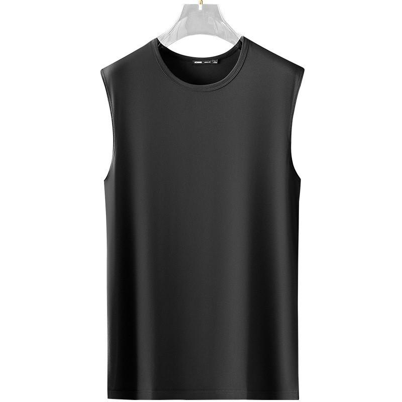 タンクトップ メンズ 男性用 接触冷感 モダール Tシャツ 夏 薄手 通気性 抗菌 防臭 ノースリーブ スポーツ インナー