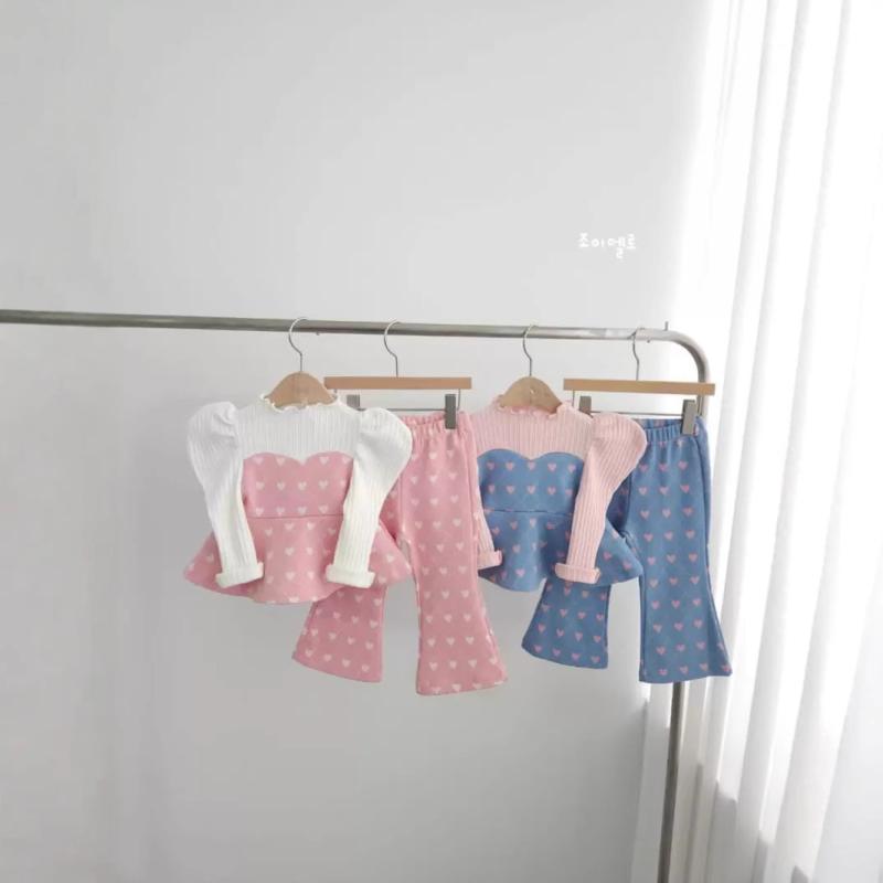 子供用ジャージ 上下セット ガールズ 春秋 かわいい ハート柄 長袖 トップス 長ズボン 2点セット パステルカラー カジュアル 普段着 遊び着 80cm 90cm 100cm 110cm 120cm