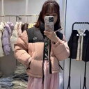 ダウンジャケット レディース ショート丈 ゆったり ポリエステル 白ダックダウン 高見え アウター ピンク系