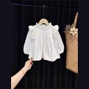 子供用セットアップ キッズ 女の子 長袖シャツ デニムパンツ 2点セット 春秋 かわいい おしゃれ 80 90 100 110 120 130 140cm