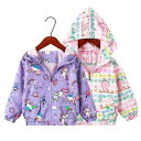 子供服 ジャケット 女の子 アウター 春秋 ストリート カジュアル キッズ ジャンパー ジップアップ パーカー 上着 かわいい アニマル柄 プリント ポリエステ...