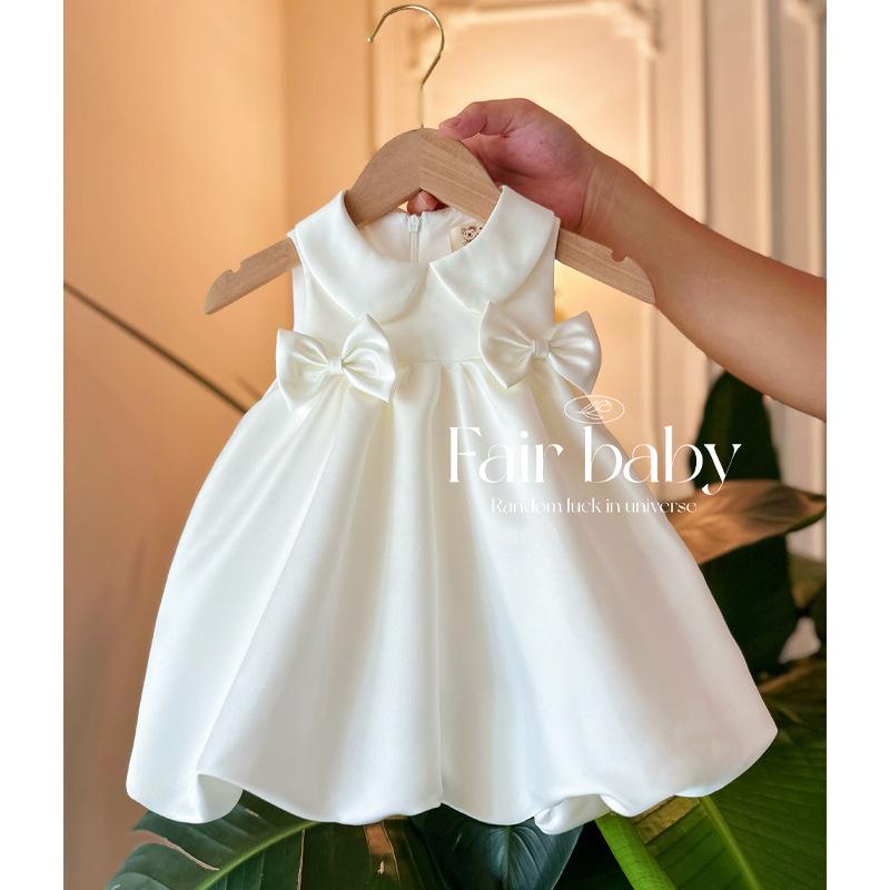 子供用ドレス ベビー服 結婚式 ワンピース ベストドレス プリンセススタイル チュールスカート チュー..