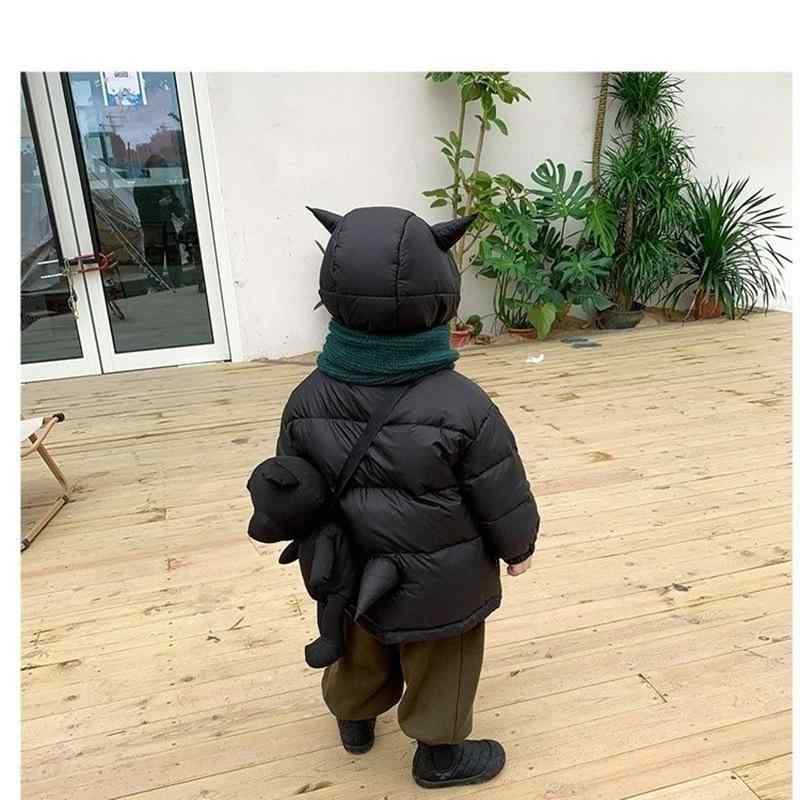 子供服 アウター 男の子 中綿入りジャケット 秋冬 中綿 防寒 暖かい ポリエステル ブラック(4)