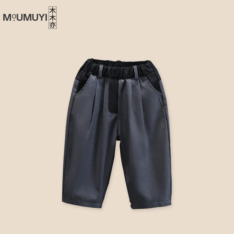 子供用フォーマルスーツ 3点セット（シャツ、パンツ、ジャケット）男の子 90cm 100cm 110cm 120cm 130cm 140cm グレー ポリエステル 普段使い 潮范