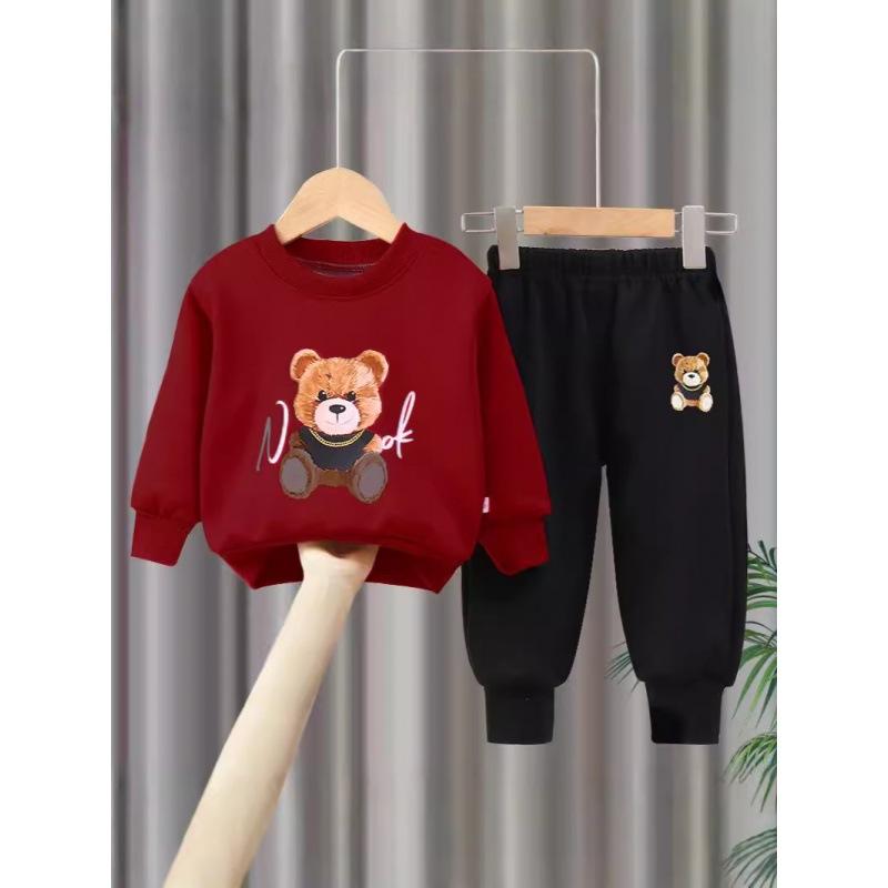 子供用セットアップ キッズ 秋冬 スウェット 上下セット かわいい カジュアル 男の子 女の子 普段着 部..