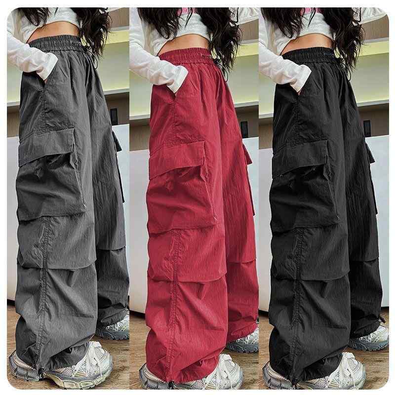 キッズ ワークパンツ 女の子 子供服 カジュアルパンツ ストリート ダンス ウェア ゆったり スポーツ 伸..