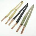 水鉄砲 サバゲー スリング ベルト 牛革 ナイロン キャンバス製 ショルダーストラップ グリーン カーキ ブラック