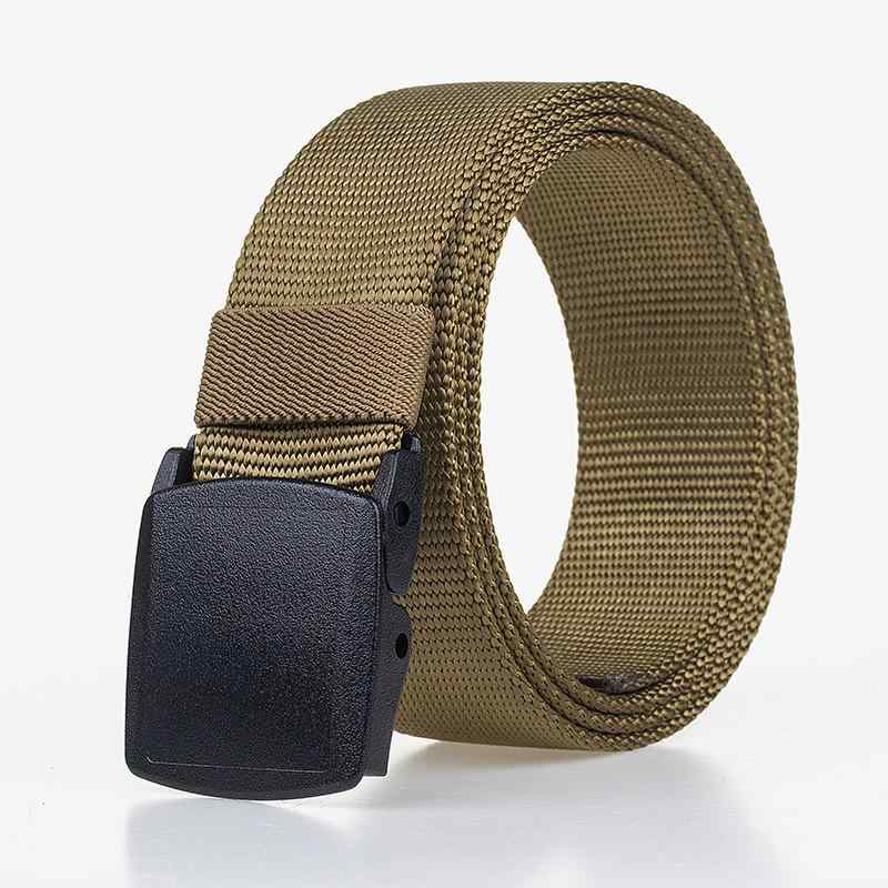 ベルト 男性用 ナイロン 帆布 カジュアル ビジネス スポーツ アウトドア カーキ ブラック グレー コーヒー 焦茶 ネイビー