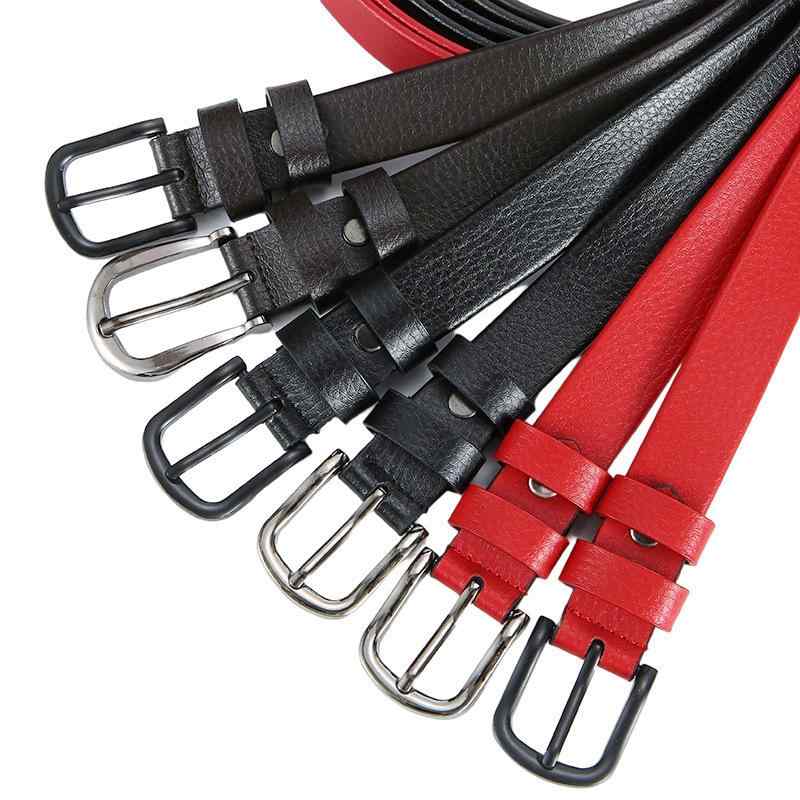 ベルト レディース 細ベルト 合金バックル フェイクレザー 幅2.5cm ブラック ダークブラウン レッド ビジネス カジュアル 普段使い 通勤 漆皮 電気メッキ加工