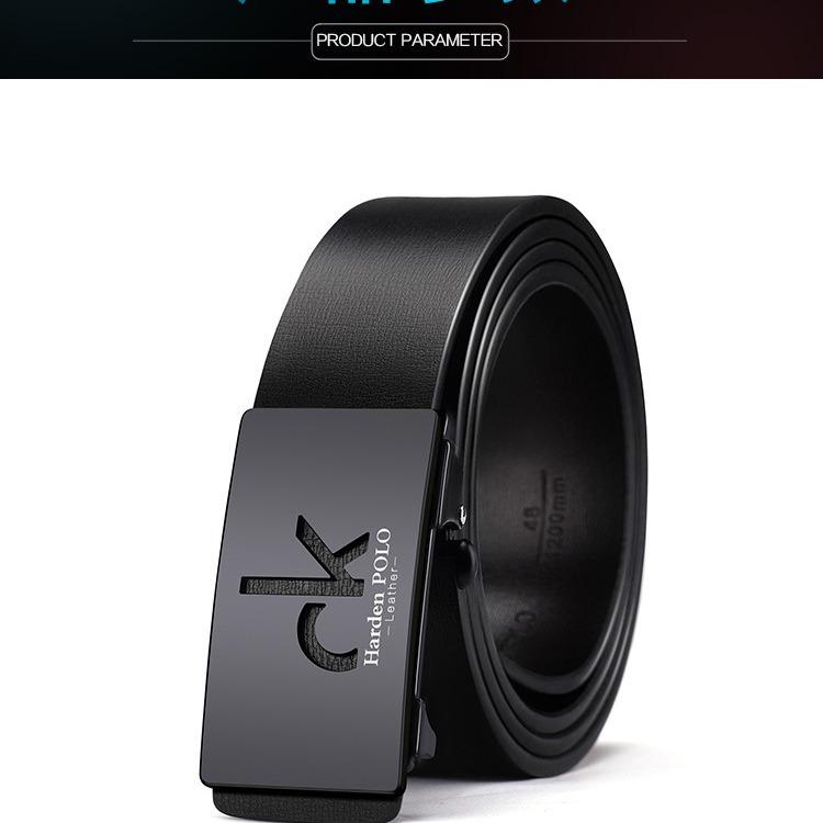 ベルト 男性用 本革 レザー 牛革 ビジネス カジュアル 普段使い デニム ジーンズ オートロック 自動バックル 幅広 105cm 110cm 115cm 120cm 125cm 130cm