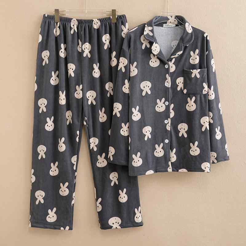 パジャマ 大きいサイズ レディース 冬用 厚手 フリース 長袖 前開き あったか ルームウェア 上下セット..