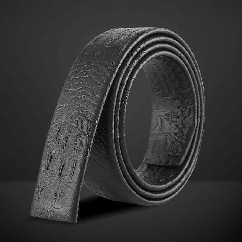 ベルト 男性用 紳士用 本革 牛革 レザー ワニ柄 クロコダイル柄 型押し オートロック バックル ウエス..