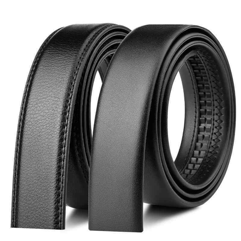 ベルト 男性用 本革 牛革 レザー ビジネス カジュアル オートロック 無地 黒 ブラック 幅3.5cm