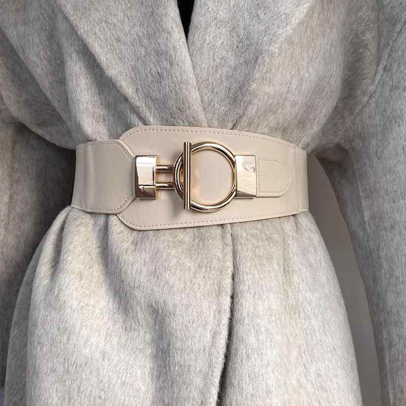 ベルト レディース 女性用 スカート用 トレンド ウエストマーク ゴム 伸縮性 ニット アウター 高級感 ..