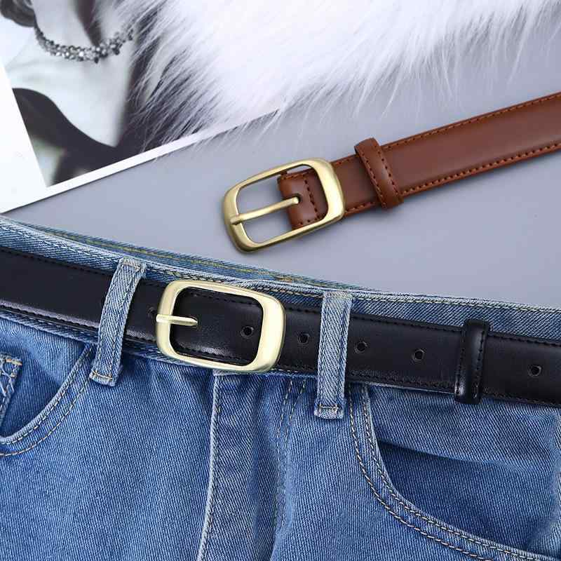 ベルト レディース 細ベルト PUレザー シルバーバックル ブラウン ブラック デニム ジーンズ パンツ ワンピース スカート ウエストマーク おしゃれ 高見え