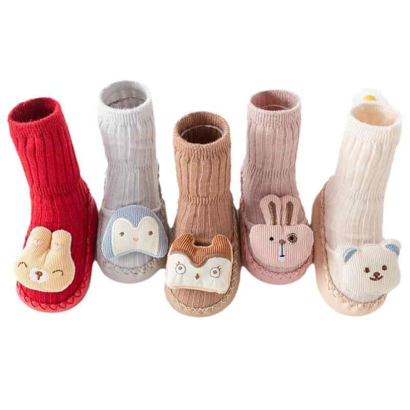 靴下 キッズ ベビー 赤ちゃん 床用靴下 滑り止め付き 快適 幼児 ルームシューズ 春秋 かわいい 動物柄 ..