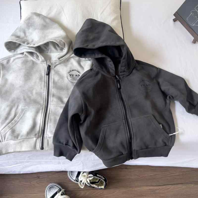 キッズ ジャケット 男の子 春物 子供服 ジップアップ パーカー スポーツウェア 染め柄 フード付き トップス アウター 90cm 100cm 110cm 12...