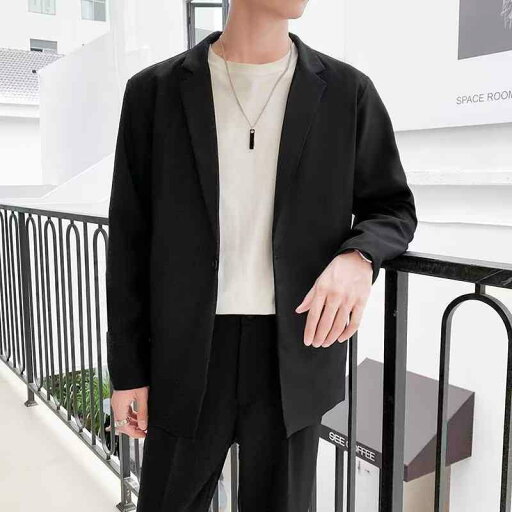 ジャケット メンズ テーラードジャケット ビジネス 韓国風 長袖 フォーマル トップス スリム 無地 黒 ブラック グレー ポリエステル 春夏 秋冬 ジャケット メンズ テーラードジャケット ビジネス 韓国風 長袖 フォーマル トップス スリム 無地 黒 ブラック グレー ポリエステル 春夏 秋冬
