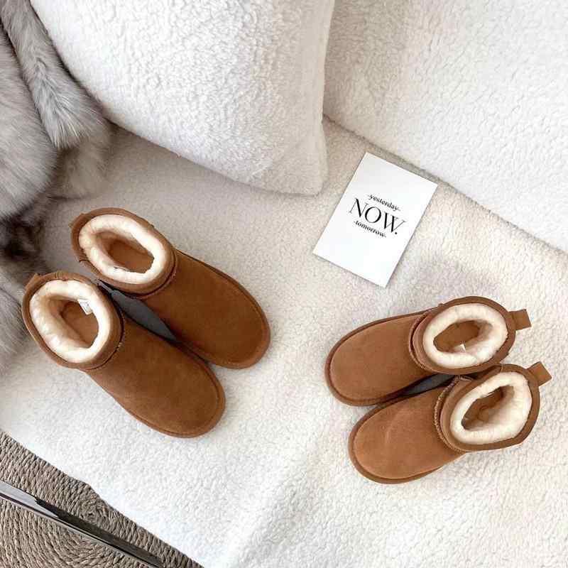 スノーブーツ レディース ローカット 牛革 ムートン あったか 防寒 滑り止め ぺたんこ ラウンドトゥ カ..