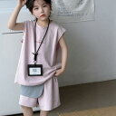 子供用タンクトップ ショートパンツ セットアップ 男の子 2点セット 夏 薄手 かわいい ピンク系 100cm 110cm 120cm 130cm 140cm