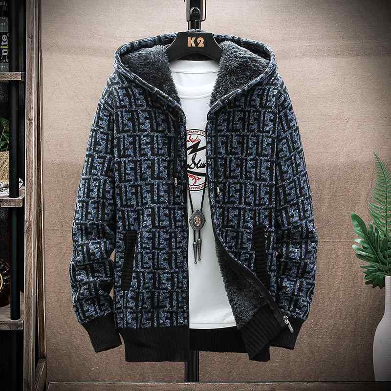 ニットカーディガン メンズ 男性用 ジップアップ パーカー 秋冬 防寒 あったか 暖かい 伸縮性 通気性 ワインレッド グレー