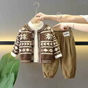 子供用ニット3点セット ベビー服 春秋 上下セット カーディガン パンツ 綿95% 男の子 女の子 80 90 100 110 120 130cm