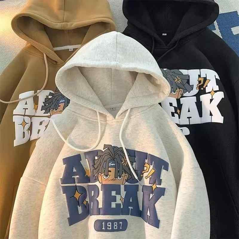 パーカー メンズ 男性用 秋冬 裏起毛 暖かい スウェット トレーナー フード付き ポリエステル ゆったり 厚手 ブラック 黒 グレー カーキ