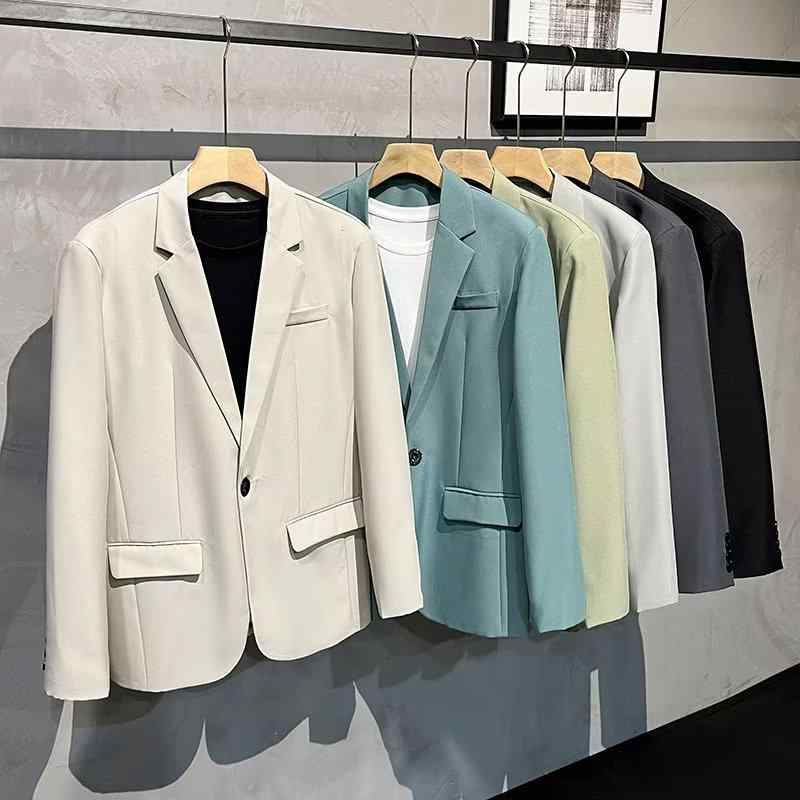 ジャケット メンズ テーラードジャケット 春秋 スリムフィット カジュアル 男性用 トップス 無地 ブラック 黒 グレー 灰色 カーキ グリーン 青 S M L XL 2XL 3XL 4XL