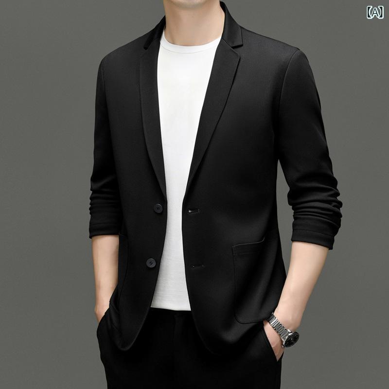 ジャケット メンズ カジュアル テーラードジャケット スリムフィット コーデュロイ リネン 秋 ビジネスカジュアル アウター ネイビー ボルドー