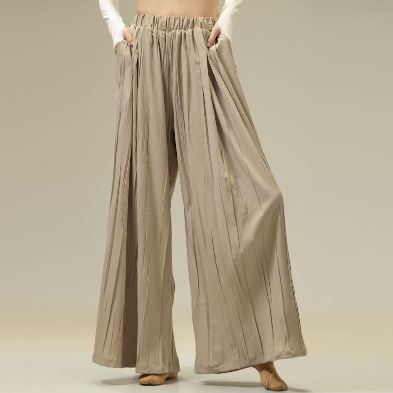 パンツ レディース 現代舞踊 練習着 綿 ワイドレッグ 中国古典舞踊 体操 ズボン 褶 декоративные Каки ..