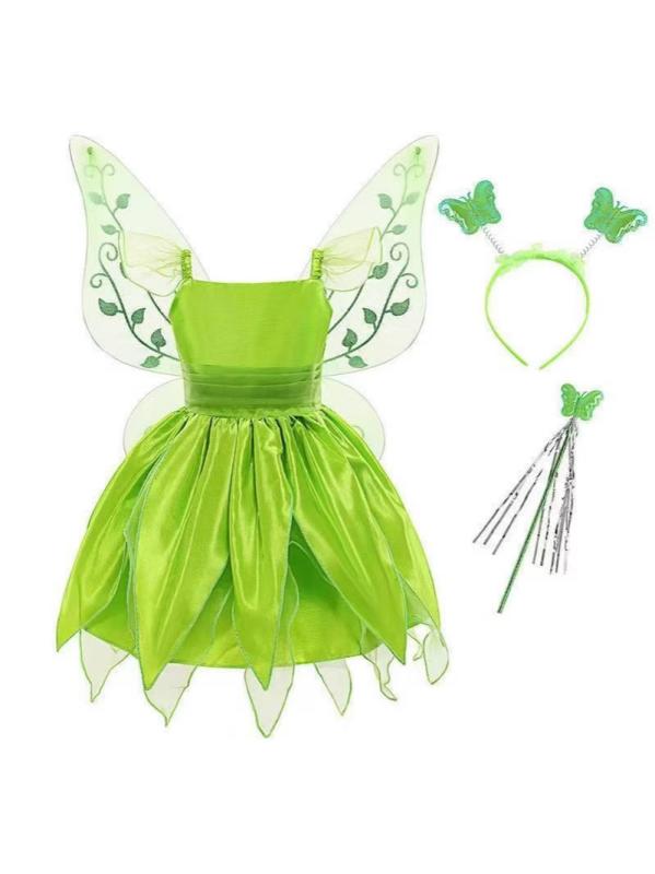 ワンピース 女の子 子供 妖精 プリンセス パーティー コスプレ ダンス 衣装 チュール 発表会 演奏会 舞台 100 110 120 130 140 150 ...