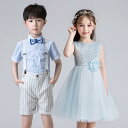 ダンス衣装 キッズ 合唱 演出服 幼稚園 小学生 詩 朗読 発表会 女の子 舞台 ステージ 衣装 ブルー ピンク 110cm 120cm 130cm 140cm...