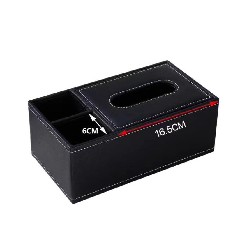 ティッシュボックス ホルダー リモコンラック 多機能 収納ケース レザー調 卓上 整理用品 おしゃれ ホ..