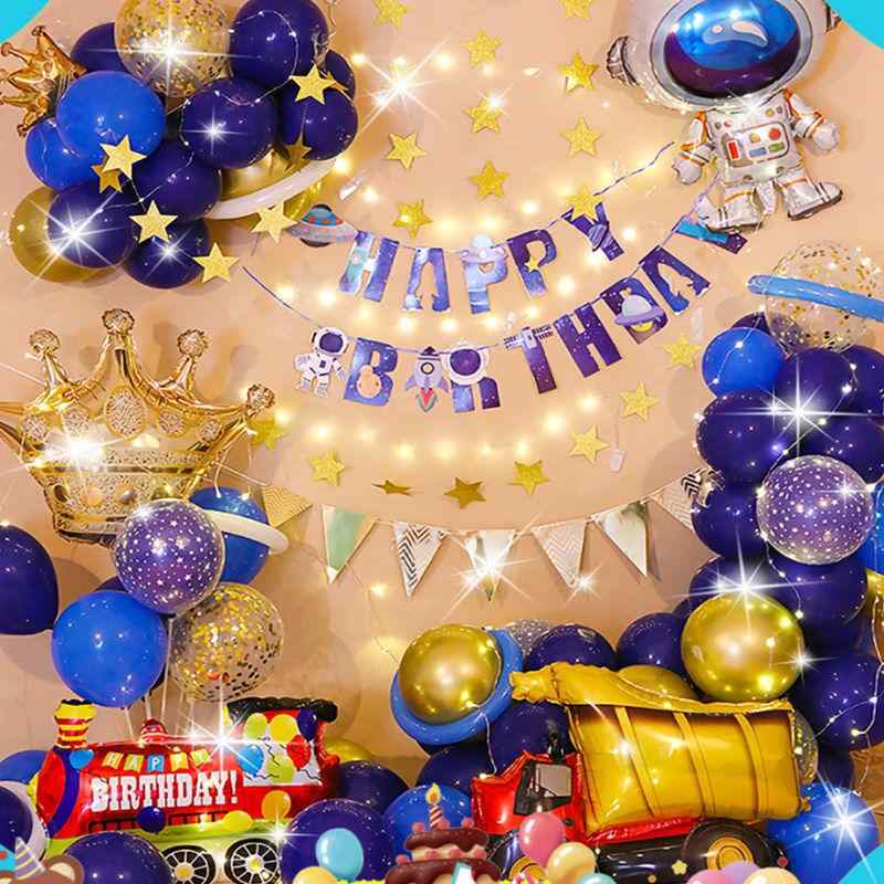 誕生日飾り付けセット 男の子 女の子 1歳 パーティー KTV サプライズ バルーン デコレーション