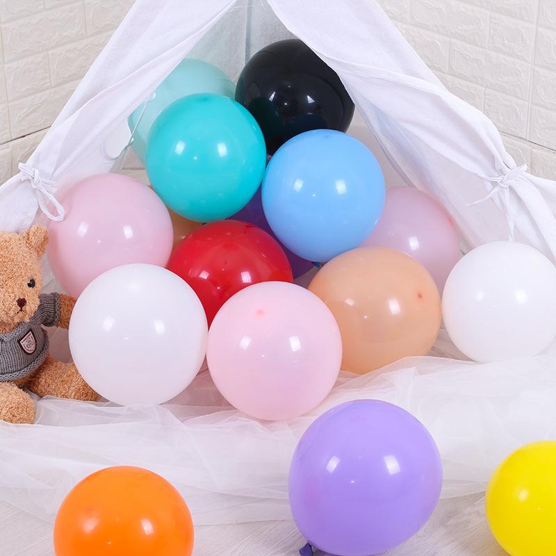 気球 パーティー 誕生日 デコレーション 33.33cm 2.2g 厚め 丸型 アクリル 乳胶気球 バルーン 10インチ カラー 混色 浅青色 深...