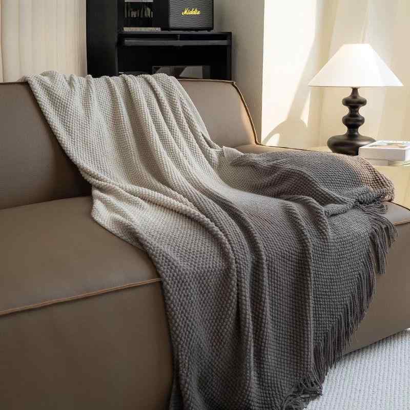 毛布 グラデーション グレー ブランケット ソファカバー ひざ掛け カジュアルケット エアコン毛布 お昼..