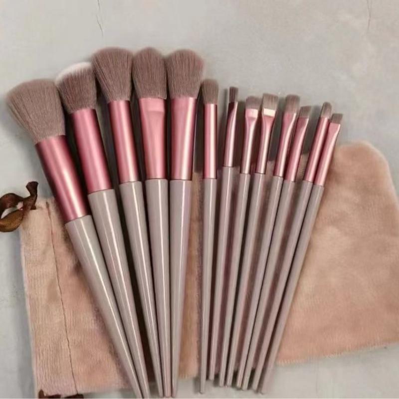 メイクブラシ 13本セット パウダーブラシ アイシャドウブラシ 美容ツール 携帯用 持ち運び 収納袋付き ..