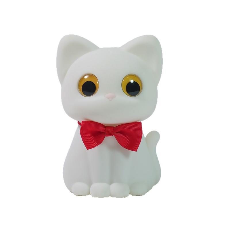 ナイトライト 猫 かわいい 卓上 置き物 ベッドサイドランプ インテリア 照明 授乳ライト 間接照明 シリコン製 7色 タイマー機能 USB充電式 子供部屋 プレゼント