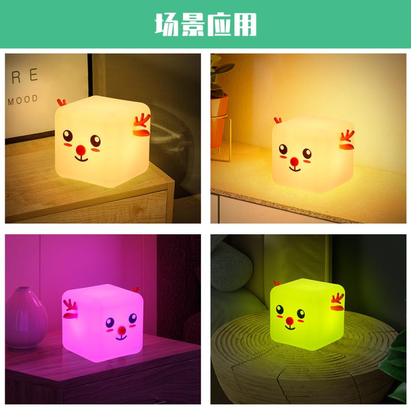照明ライト ナイトライト 卓上ライト LED 調光 かわいい アニマル キャラクター USB充電式 シリコン製 リモコン付き 間接照明 ルームライト 寝室 子供部屋 プレゼント