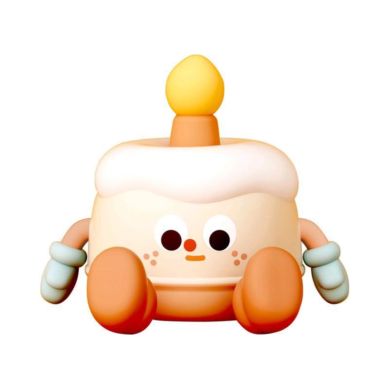 ナイトライト 子供部屋 ケーキ型 かわいい ベッドサイドランプ 授乳ライト 間接照明 シリコン製 タッチセンサー式 雰囲気作り