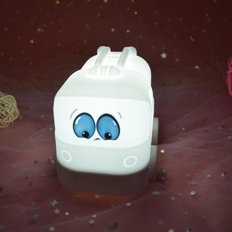 小夜灯 子供 室内照明 消防車 リモコン付き シリコン USB充電式 雰囲気作り