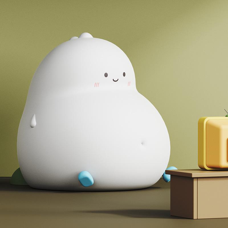 ナイトライト かわいい 萌え キャラクター シリコン製 タッチ式 授乳用 常夜灯 ベッドサイドランプ 雰囲気作り 間接照明 イエロー ブルー