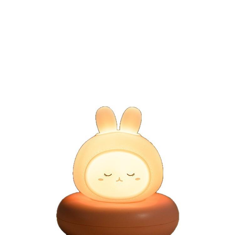 ナイトライト ベビー キッズ 授乳ライト ベッドサイドランプ 睡眠ライト かわいい 卓上ライト USB充電式 美美兔 小萌猫 可愛い熊 小黄鸭 小恐竜 小雪人 小梨子 小馴鹿