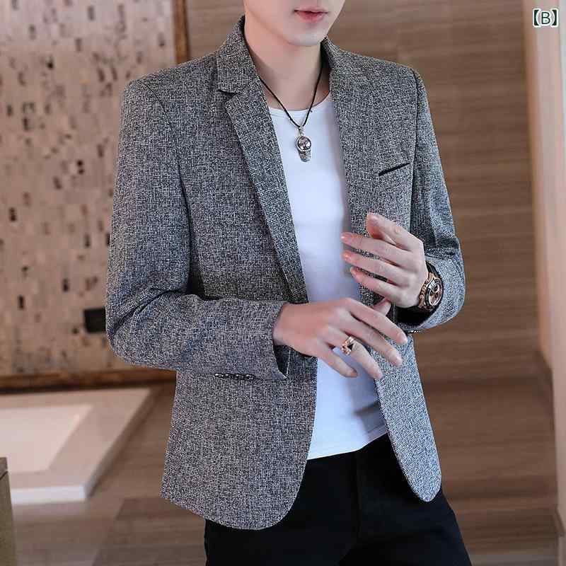 メンズ スーツ ジャケット コーデュロイ テーラードジャケット スリムフィット ビジネス カジュアル 春 秋 ブラック グレー ブルー カーキ