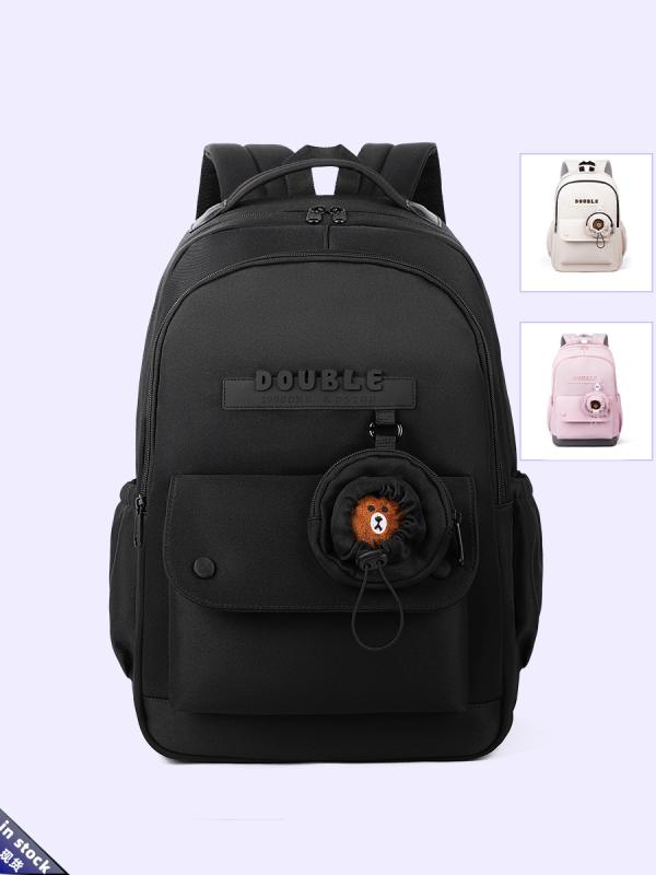 リュックサック レディース メンズ 大容量 スクールバッグ オックスフォード 無地 バイカラー ベージュ..