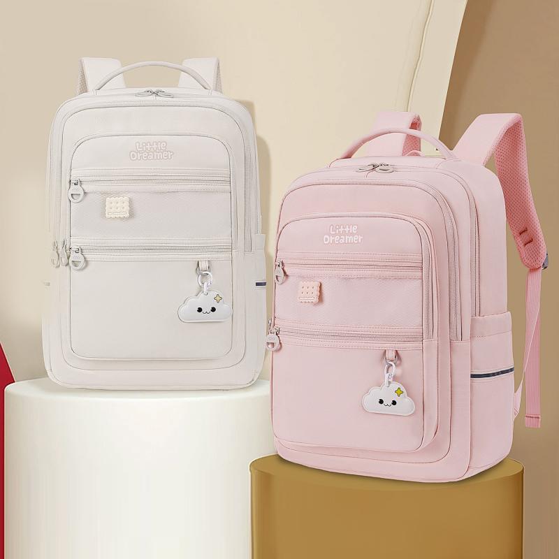 ランドセル キッズ 小学生 中学生 リュックサック 5-6年生 撥水 軽量 減圧 通気性 無地 ミルキーホワイ..