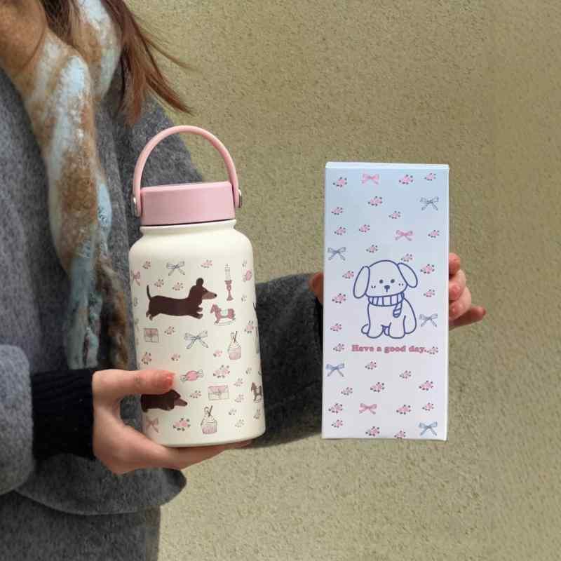 保温杯レディースかわいいイラストス...