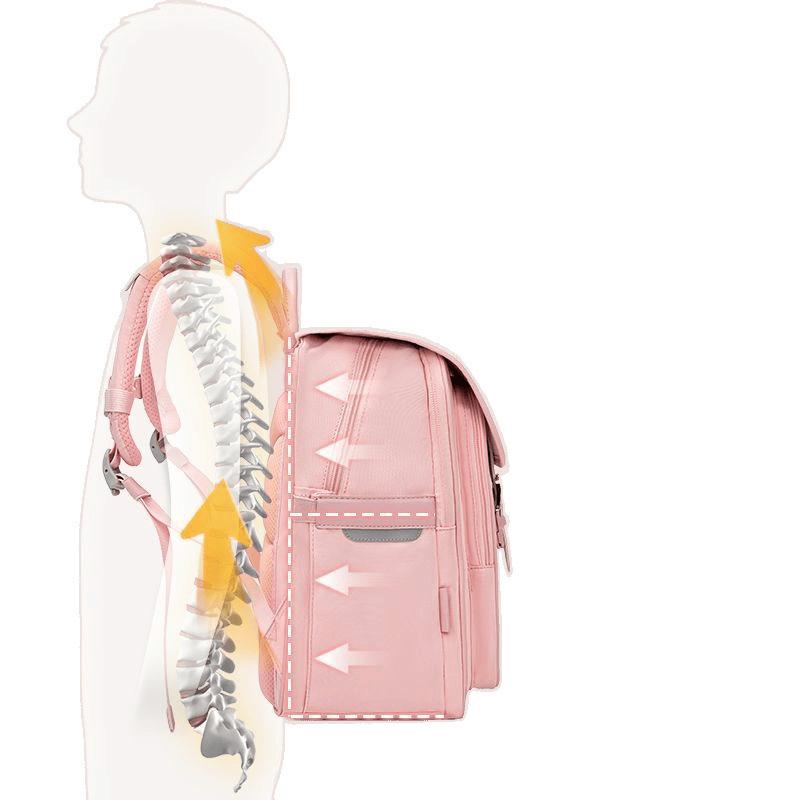 ランドセル キッズ 軽量 大容量 高学年 5 6年生 負担軽減 撥水 丈夫 ナイロン 小学生 中学生 男の子 女の子 男女兼用 ピンク パープル ブラック ブラウン