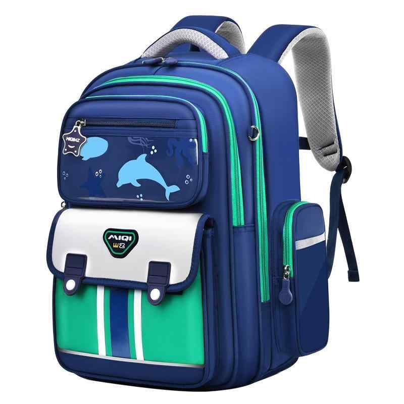 リュックサック キッズ 男の子 小学生 3-4年生 ナイロン 大容量 軽量 通学 遠足 かわいい 宝藍色 赤 緑..